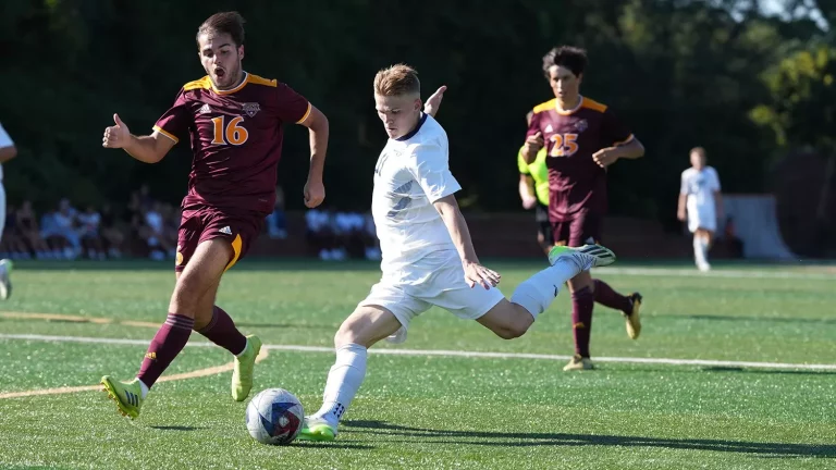 Men’s Soccer Gets First Win of Season With Late Goal From Freshman Standout