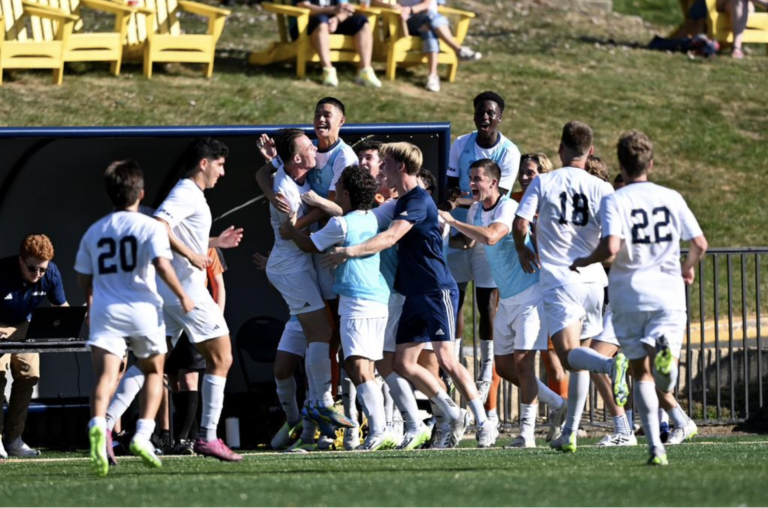 Men’s soccer caps season off with 3-1 Revolutionary Rivalry win