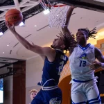 Men’s Basketball Drops Delaware with Late Comeback