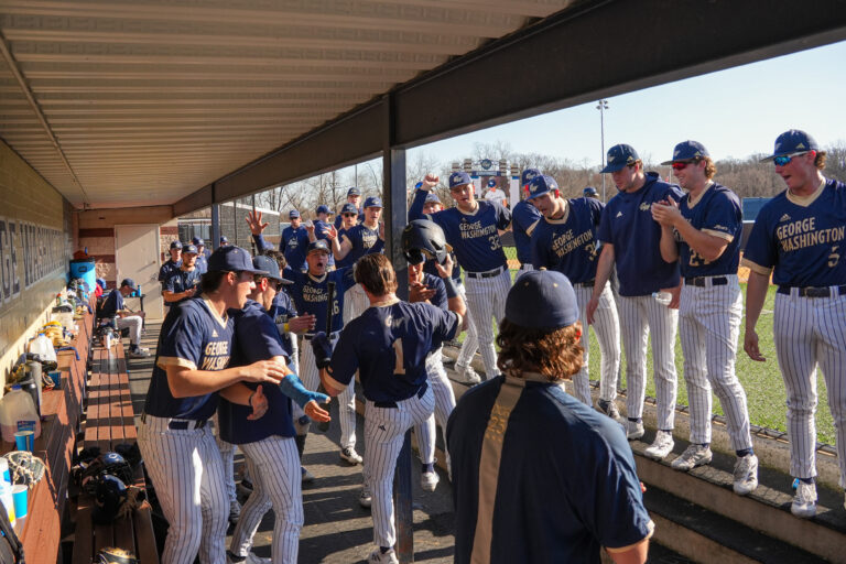 Eighth inning rally powers George Washington baseball past Georgetown in 8-7 comeback